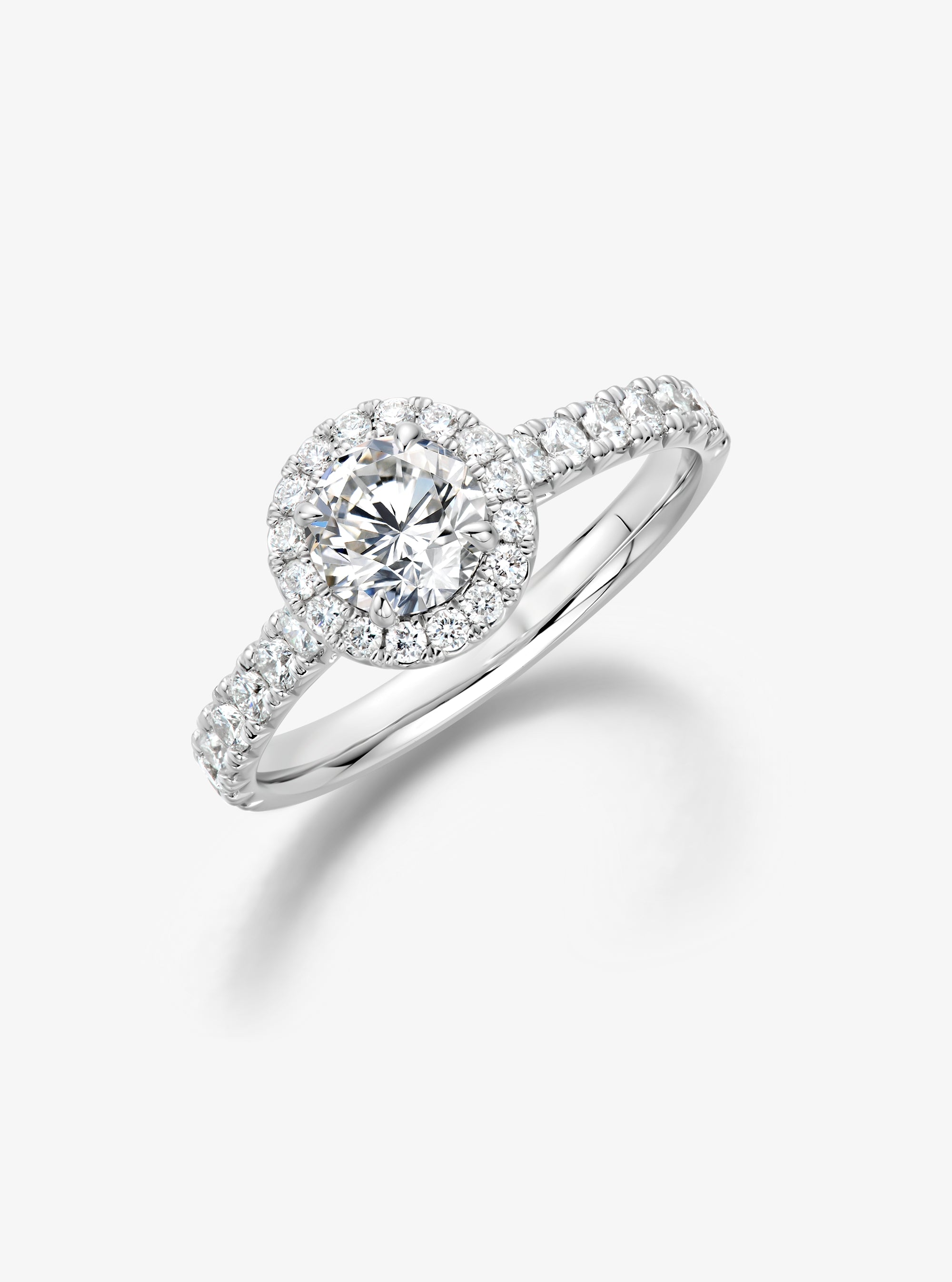 Classic Diamond Daisy Halo Ring